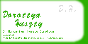 dorottya huszty business card